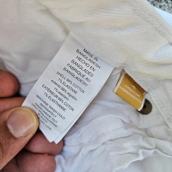 Michael Kors Women Jeans White Cotton Denim Jeans Size 4 - Picture 9 of 11